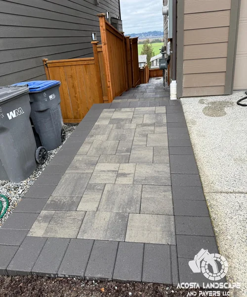 Paver Patio, Turf & Outdoor Lighting Project in Snohomish 